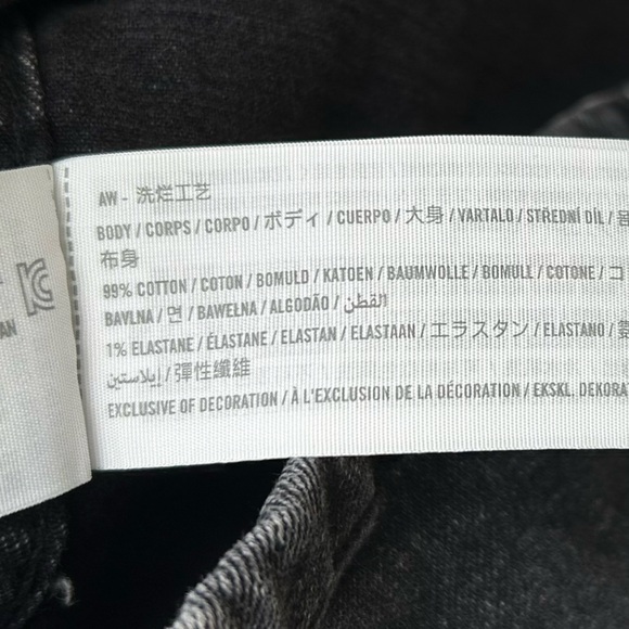 Abercrombie & Fitch Denim Midi Maxi Dress Black Wash  L - Picture 15 of 16